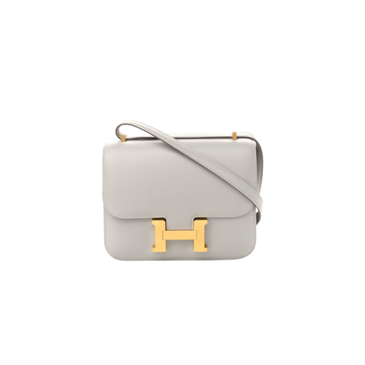 Hermes Constance 18 Gris Perle Swift Leather