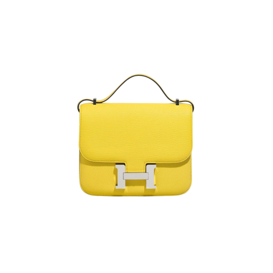 Hermes Constance 18 Jaune Citron Chevre Mysore Leather