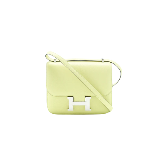 Hermes Constance 18 Jaune Bourgeon Chevre Mysore Leather