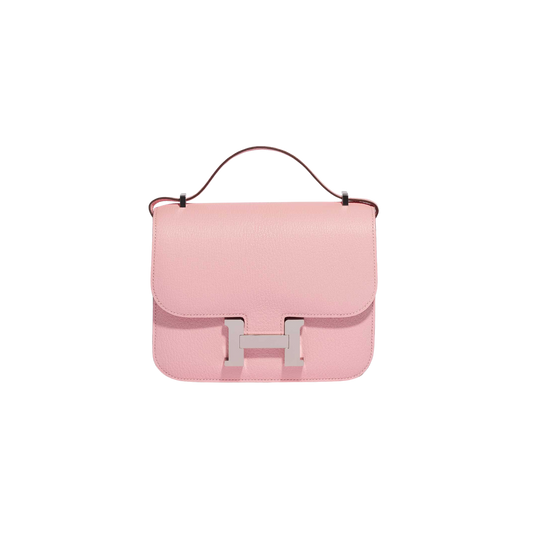 Hermes Constance 18 Rose Sakura Chevre Mysore Leather