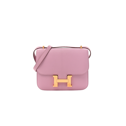 Hermes Constance 18 Mauve Sylvestre Chevre Mysore Leather
