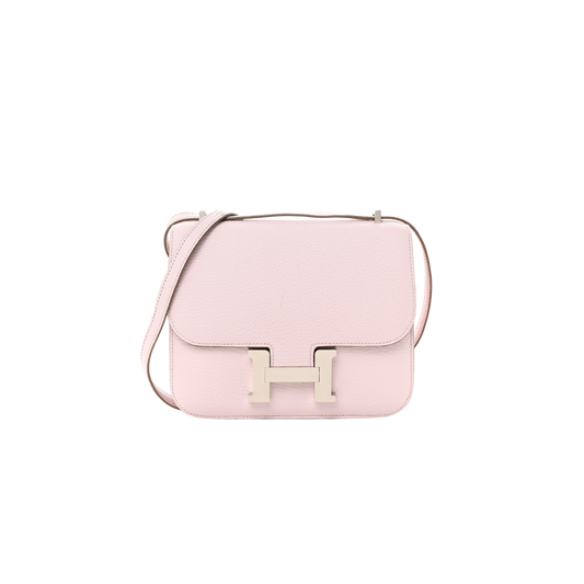 Hermes Constance 18 Mauve Pale Chevre Mysore Leather