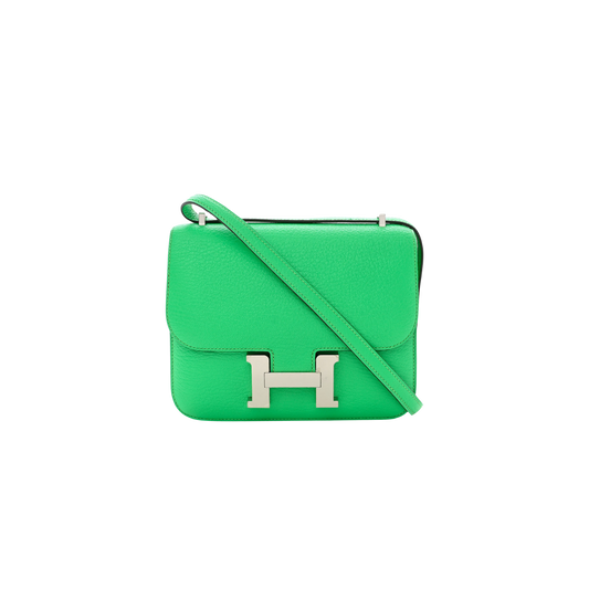 Hermes Constance 18 Vert Comics Chevre Mysore Leather