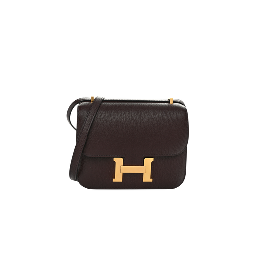 Hermes Constance 18 Rouge Sellier Chevre Mysore Leather