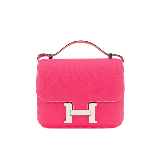 Hermes Constance 24 Rose Tyrien Epsom Leather