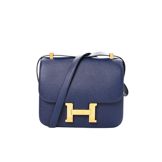Hermes Constance 24 Bleu Saphir Epsom Leather