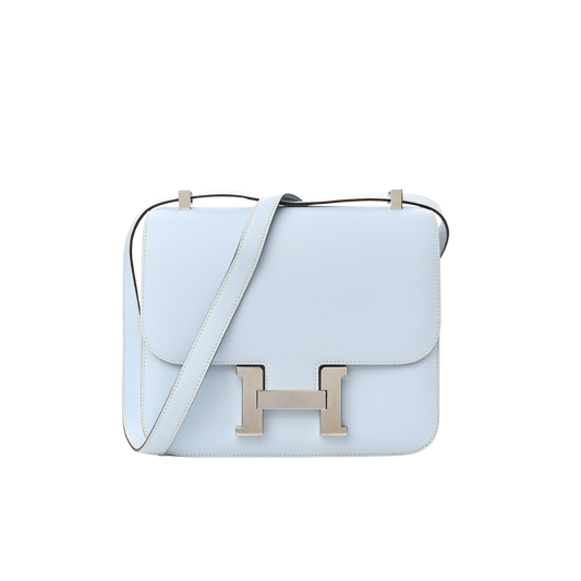 Hermes Constance 24 Bleu Brume Epsom Leather