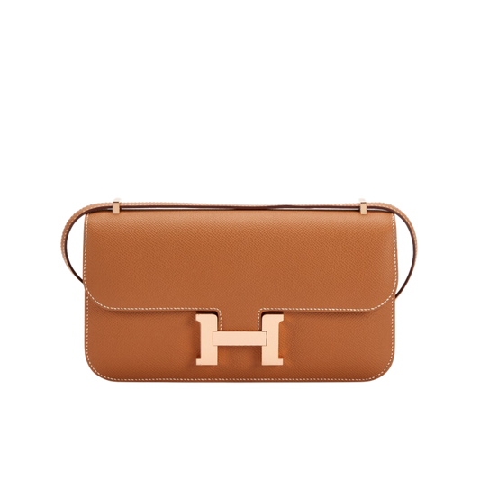 Hermes Constance Elan Gold Epsom Leather