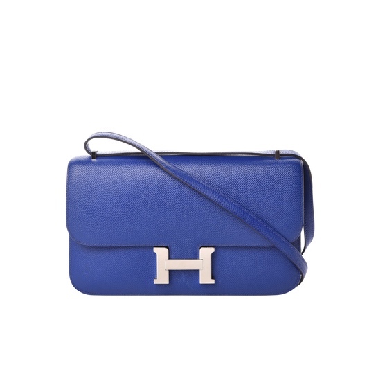 Hermes Constance Elan Bleu Electrique Epsom Leather