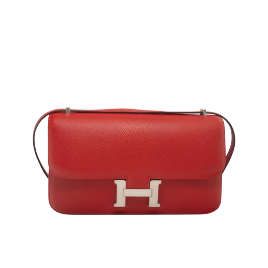 Hermes Constance Elan Rouge Casaque Epsom Leather