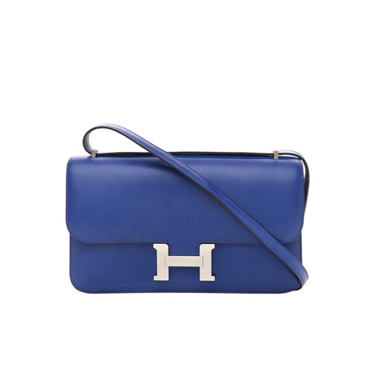 Hermes Constance Elan Bleu Electrique Swift Leather