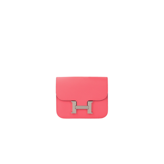 Hermes Constance Slim Rose Azalee Evercolor Leather
