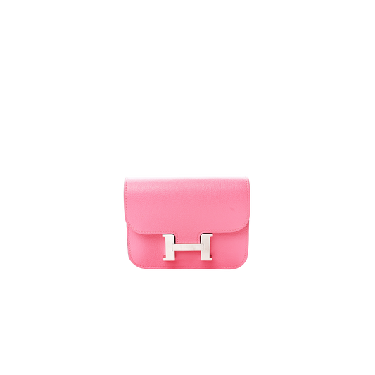 Hermes Constance Slim Rose Lipstick Evercolor Leather