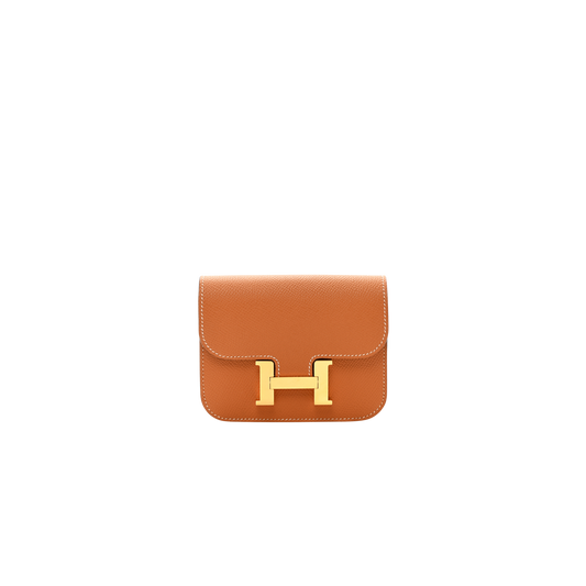 Hermes Constance Slim Gold Epsom Leather