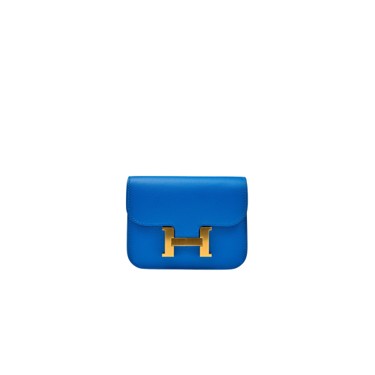 Hermes Constance Slim Bleu France Evercolor Leather