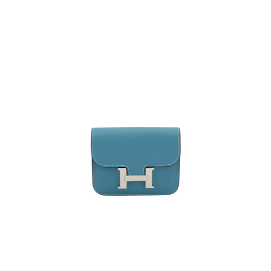 Hermes Constance Slim Bleu Jean Evercolor Leather