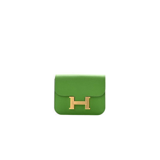 Hermes Constance Slim Vert Yucca Evercolor Leather