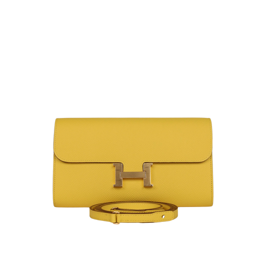 Hermes Constance To Go Jaune de Naples Epsom Leather