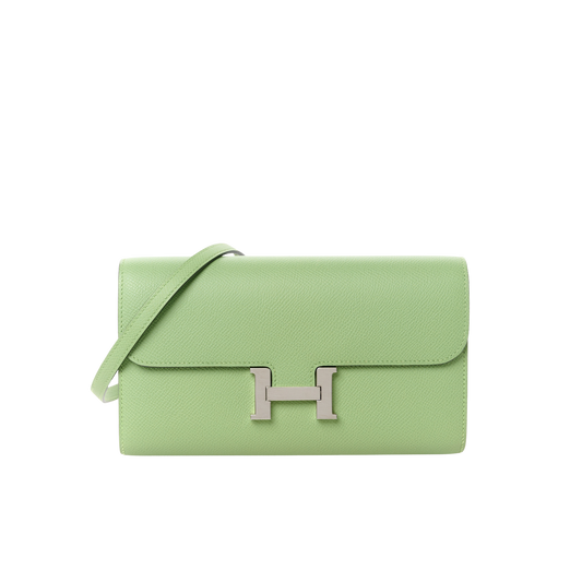 Hermes Constance To Go Vert Criquet Epsom Leather