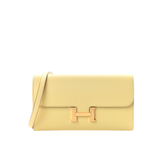 Hermes Constance To Go Jaune Poussin Epsom Leather
