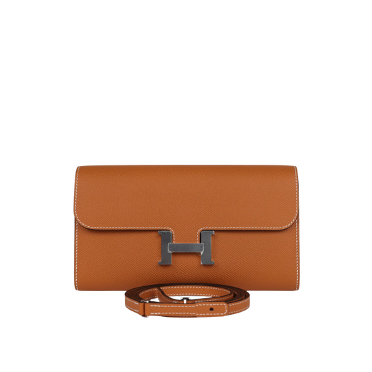 Hermes Constance To Go Toffee Epsom Leather