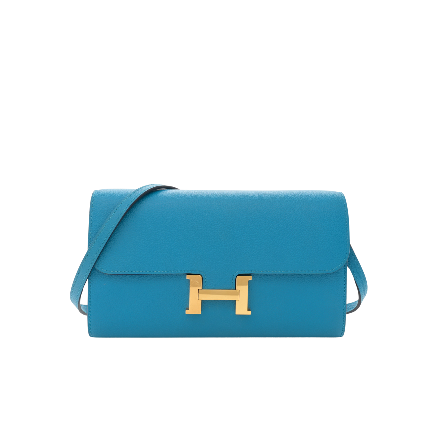 Hermes Constance To Go Bleu Zanzibar Evercolor Leather
