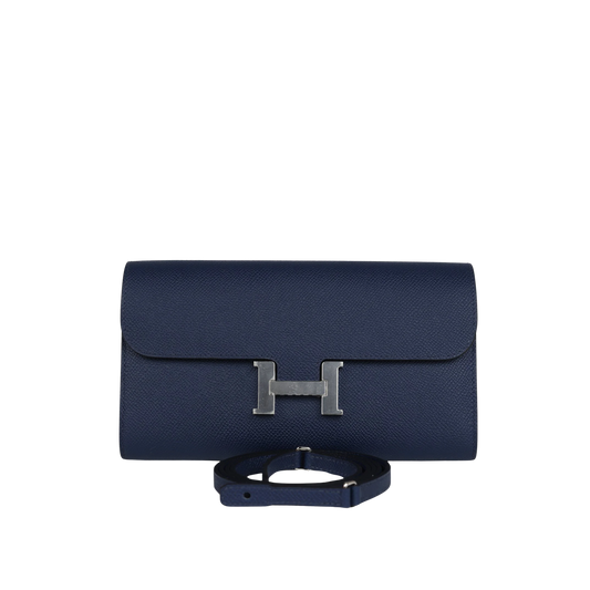 Hermes Constance To Go Navy Epsom Leather