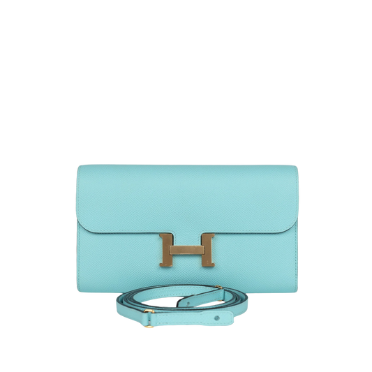 Hermes Constance To Go Bleu Atoll Epsom Leather