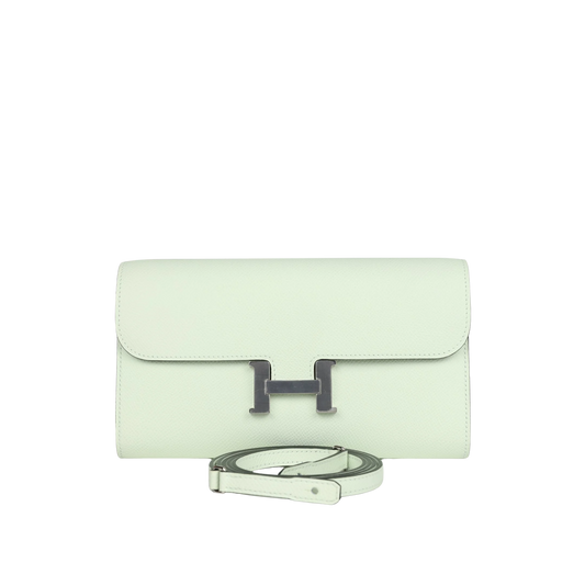 Hermes Constance To Go Vert Fizz Epsom Leather