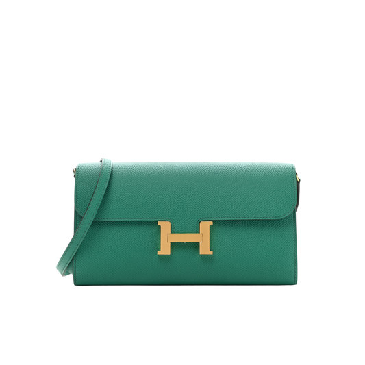 Hermes Constance To Go Vert Vertigo Epsom Leather