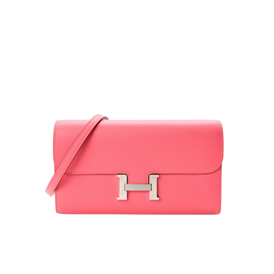 Hermes Constance To Go Rose Azalee Evercolor Leather