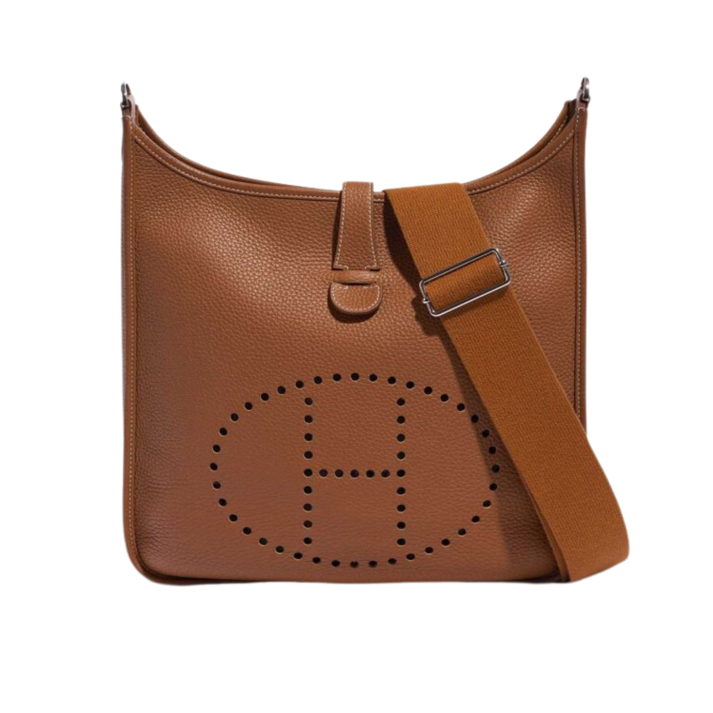 Hermes Evelyne GM Gold Clemence Leather
