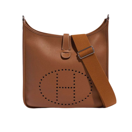 Hermes Evelyne GM Gold Clemence Leather