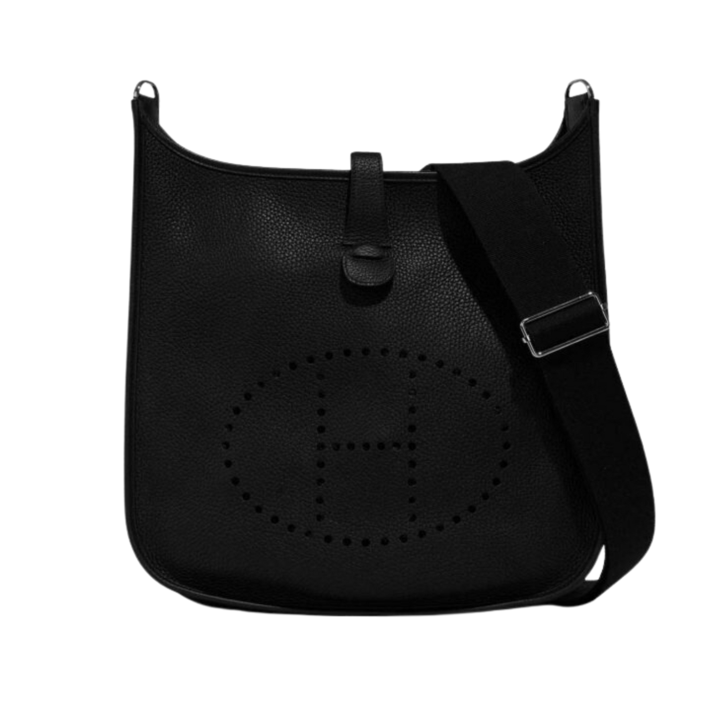 Hermes Evelyne GM Noir Clemence Leather
