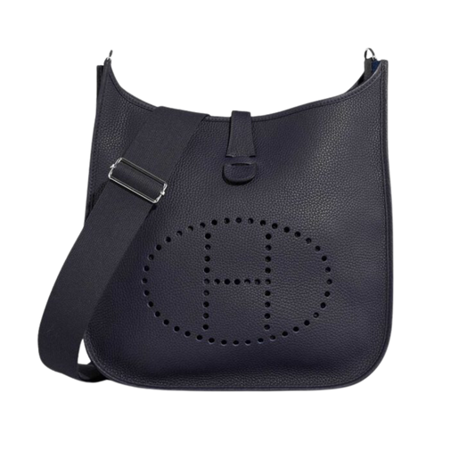 Hermes Evelyne GM Bleu Nuit Clemence Leather