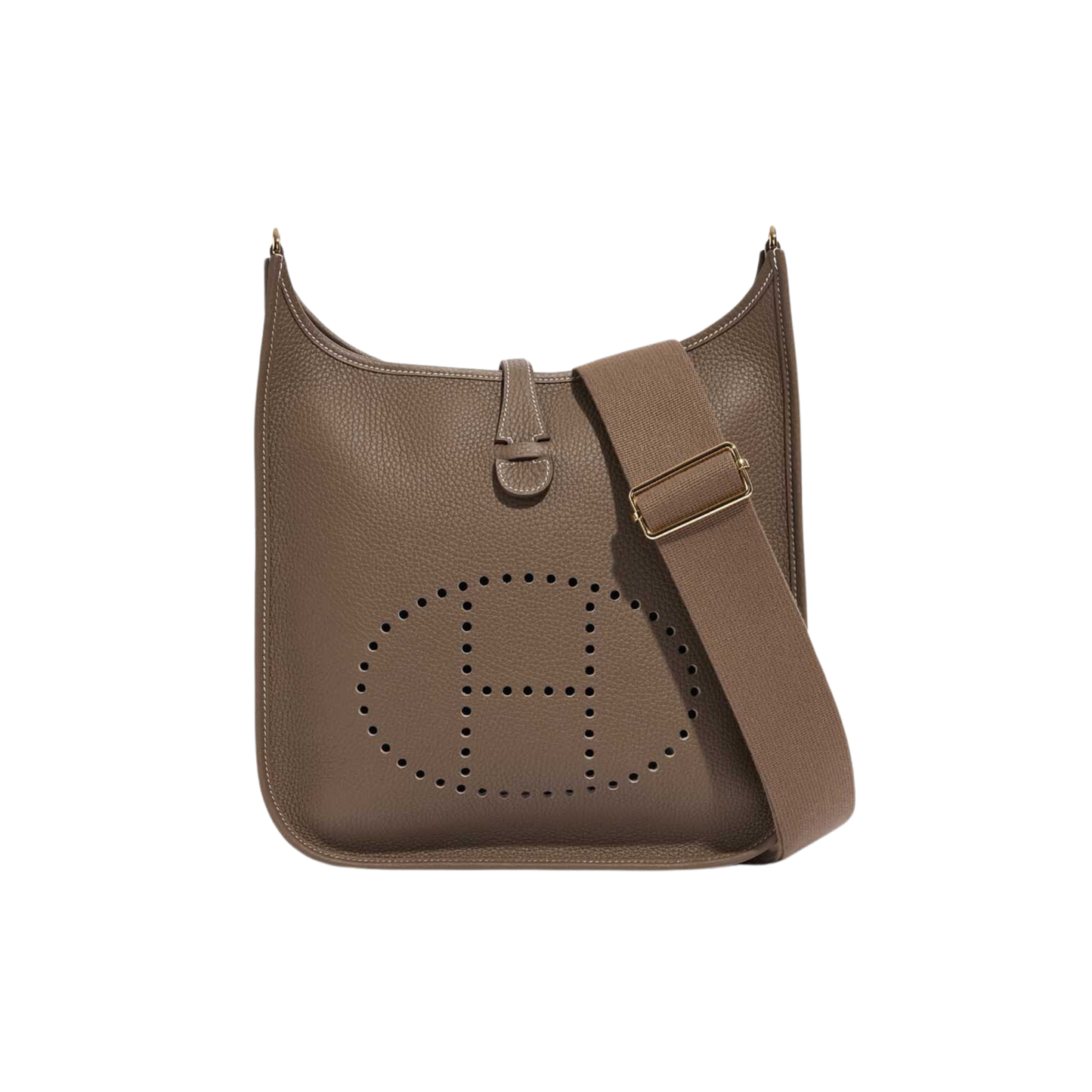 Hermes Evelyne PM Etoupe Clemence Leather