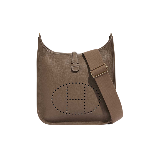 Hermes Evelyne PM Etoupe Clemence Leather