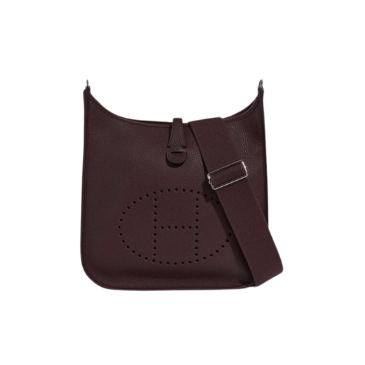 Hermes Evelyne PM Rouge Sellier Clemence Leather