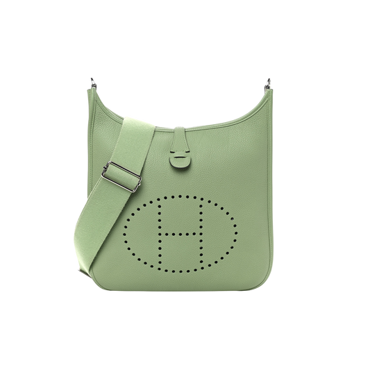 Hermes Evelyne PM Vert Criquet Clemence Leather