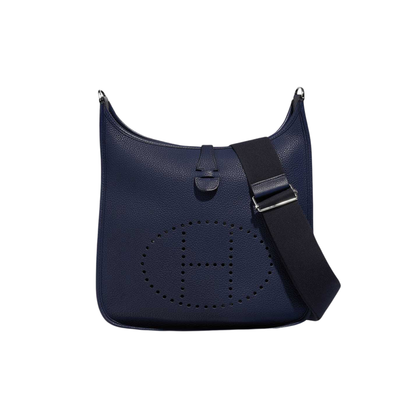 Hermes Evelyne PM Bleu Saphir Clemence Leather