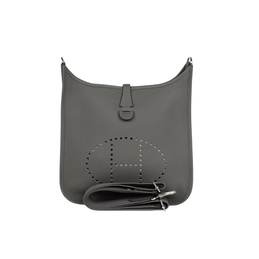 Hermes Evelyne PM Gris Meyer Clemence Leather