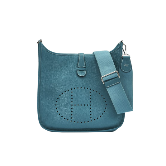 Hermes Evelyne PM Bleu Jean Clemence Leather