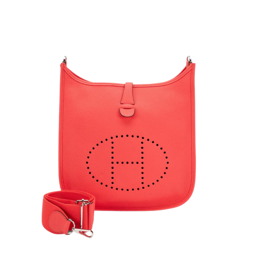 Hermes Evelyne PM Rose Texas Clemence Leather