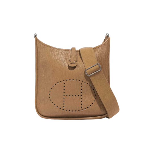 Hermes Evelyne PM Tabac Camel Clemence Leather