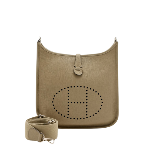 Hermes Evelyne PM Beige Marfa Clemence Leather