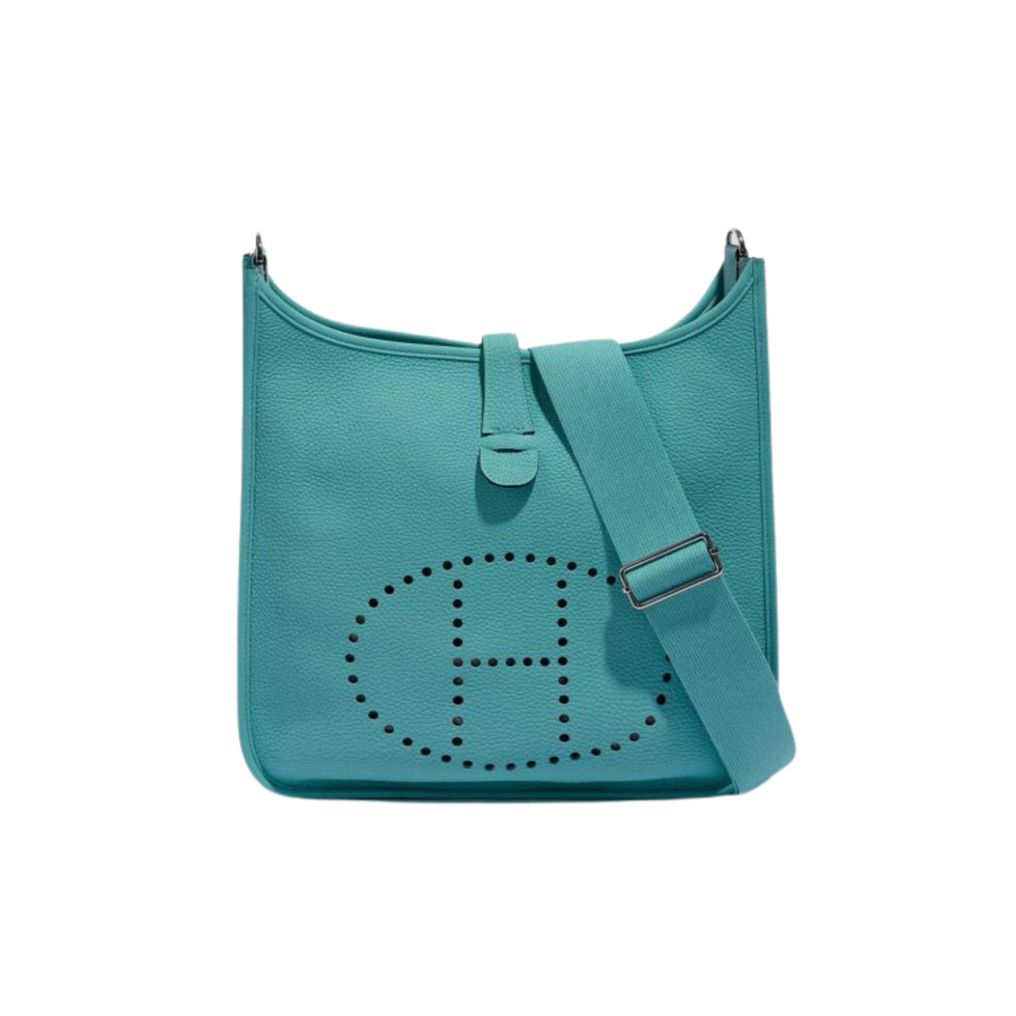 Hermes Evelyne PM Bleu Lagon Clemence Leather
