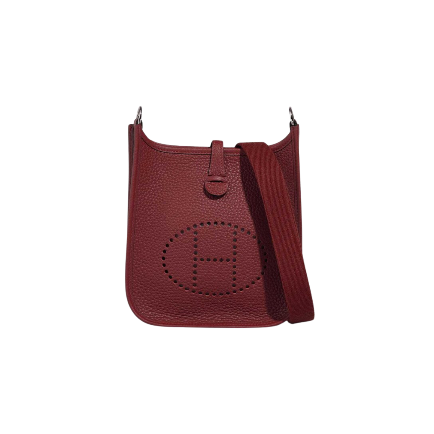 Hermes Evelyne TPM Rouge H Clemence Leather