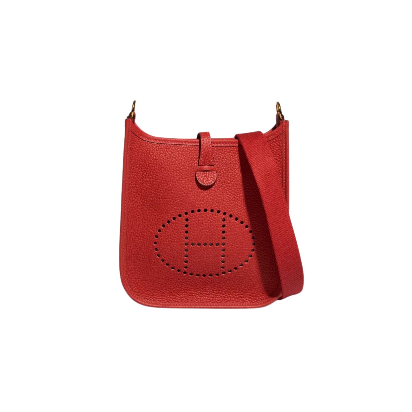 Hermes Evelyne TPM Rouge Vif Clemence Leather