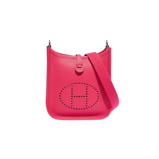 Hermes Evelyne TPM Rose Extreme Clemence Leather