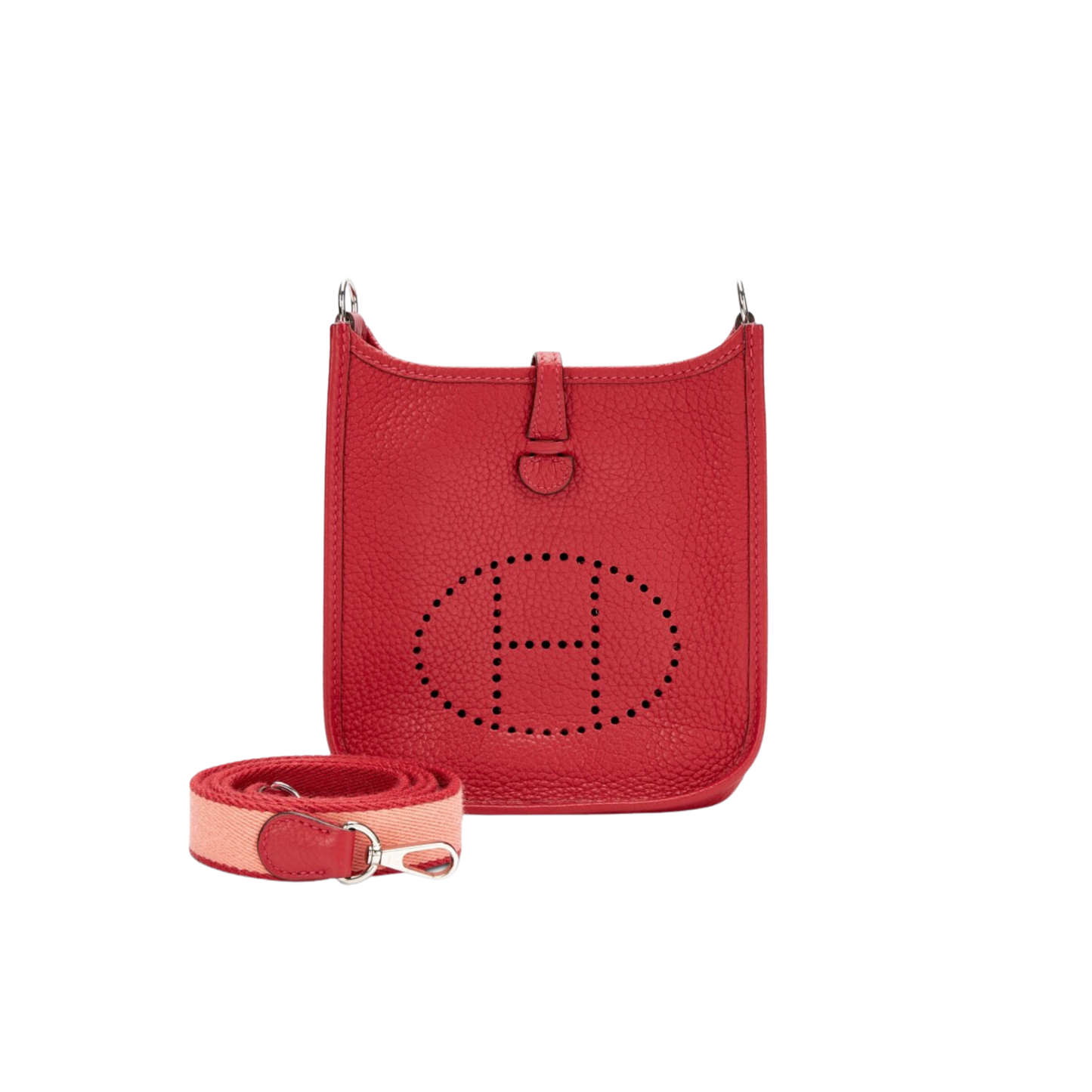 Hermes Evelyne TPM Rouge Casaque Clemence Leather
